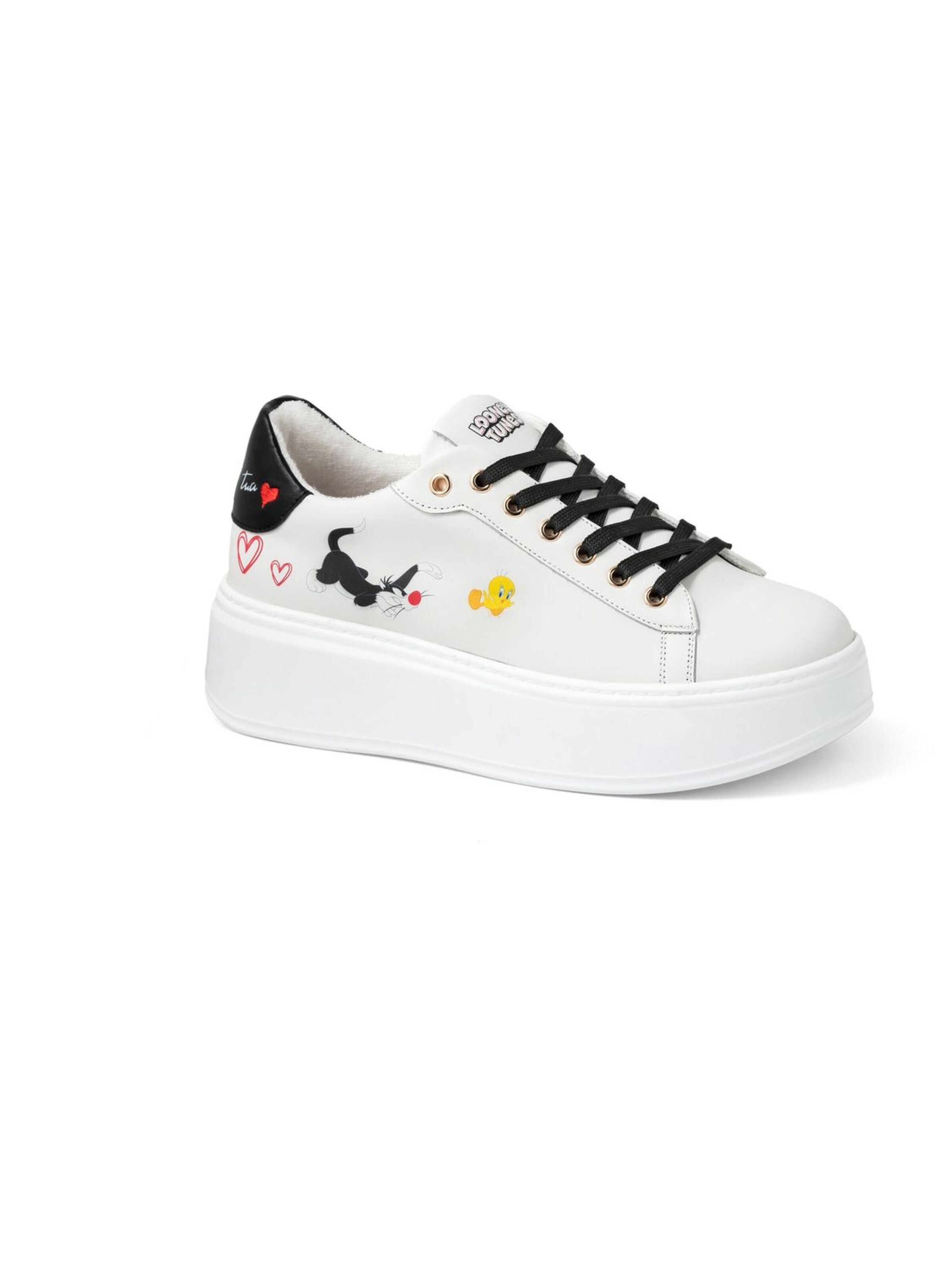 Sneaker bassa 'Sneakers Looney Tunes' di Braccialini in bianco: frontale