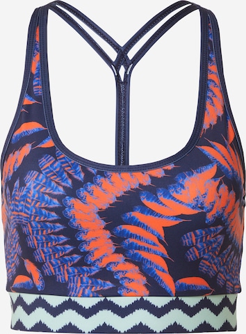 DELICATELOVE Bustier Sport-BH 'SHIVA' in Blau: predná strana