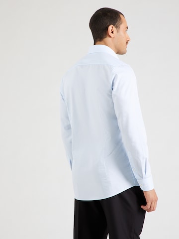 OLYMP - Ajuste estrecho Camisa de negocios en azul
