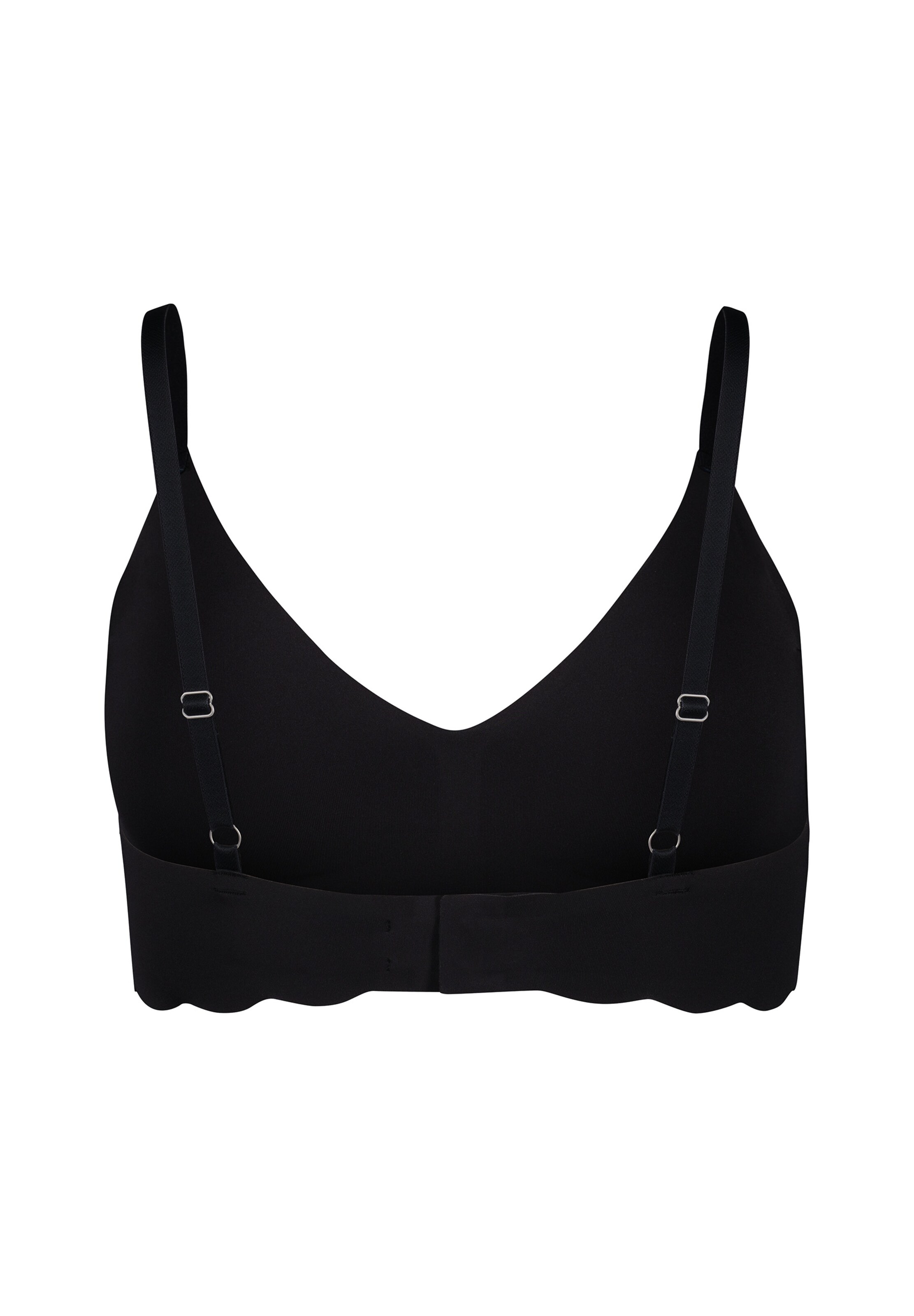 Skiny Triangle Bra in Black