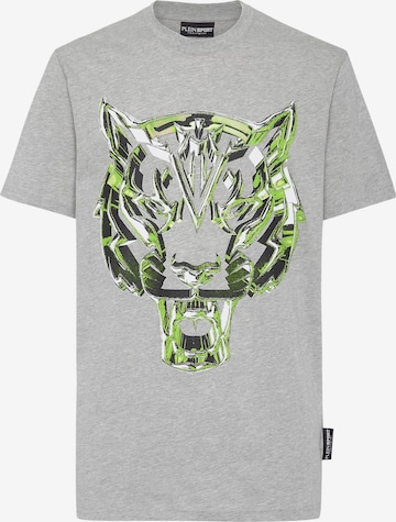 Plein Sport - Camiseta 'Chrome Tiger' en gris: frente