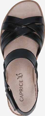 CAPRICE Strap Sandals in Black