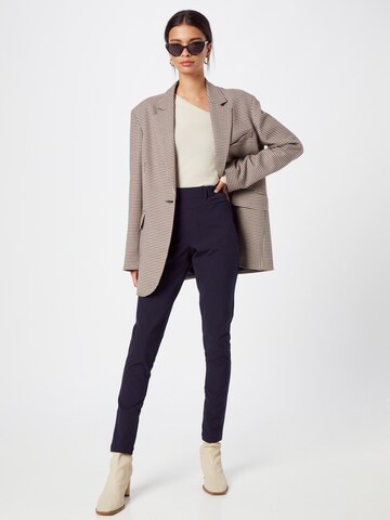 Coupe slim Pantalon 'Jillian Sofie' Kaffe en bleu