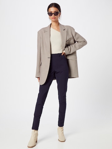 Coupe slim Pantalon 'Jillian Sofie' Kaffe en bleu