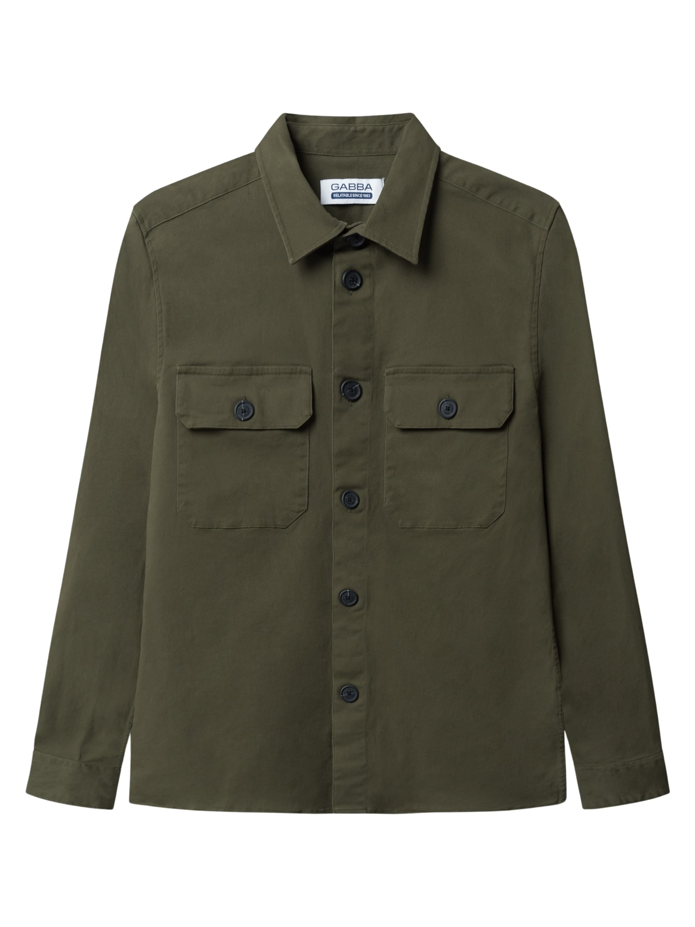 Camicia 'Topper' di GABBA in verde: frontale