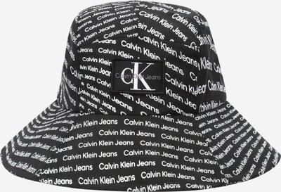 Calvin Klein Jeans Шапка с периферия в черно / бяло, Преглед на продукта