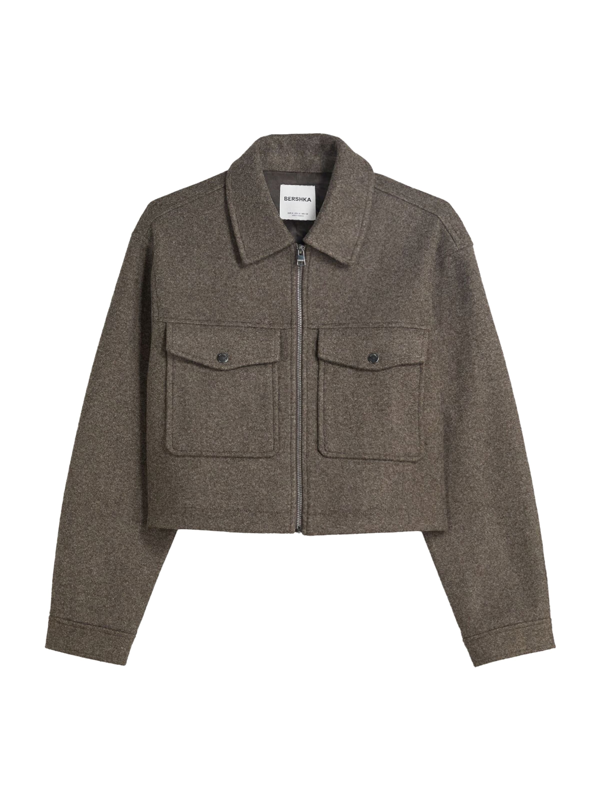 Bershka Övergångsjacka i brun: framsida