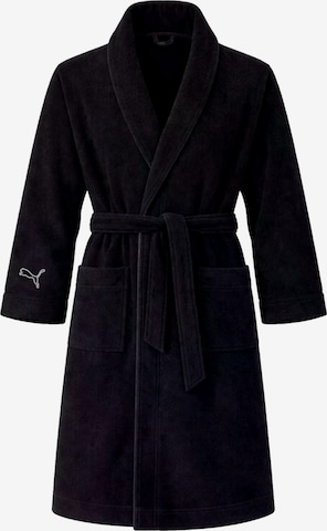 PUMA Bademantel in Schwarz: Vorderseite