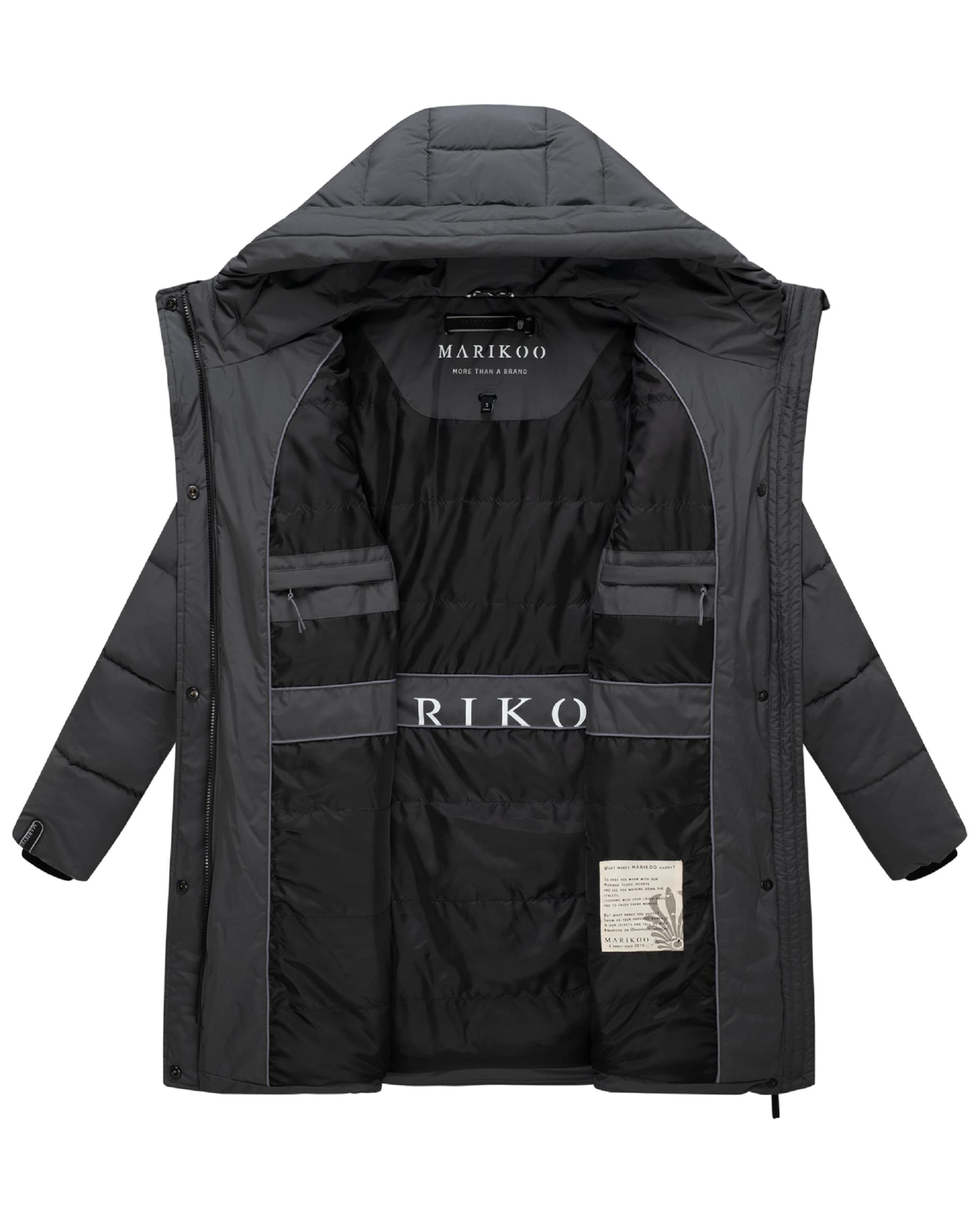 Manteau d’hiver 'Karumikoo XVI' MARIKOO en gris