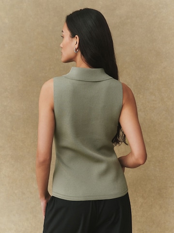 Next Kötött mellény - zöld