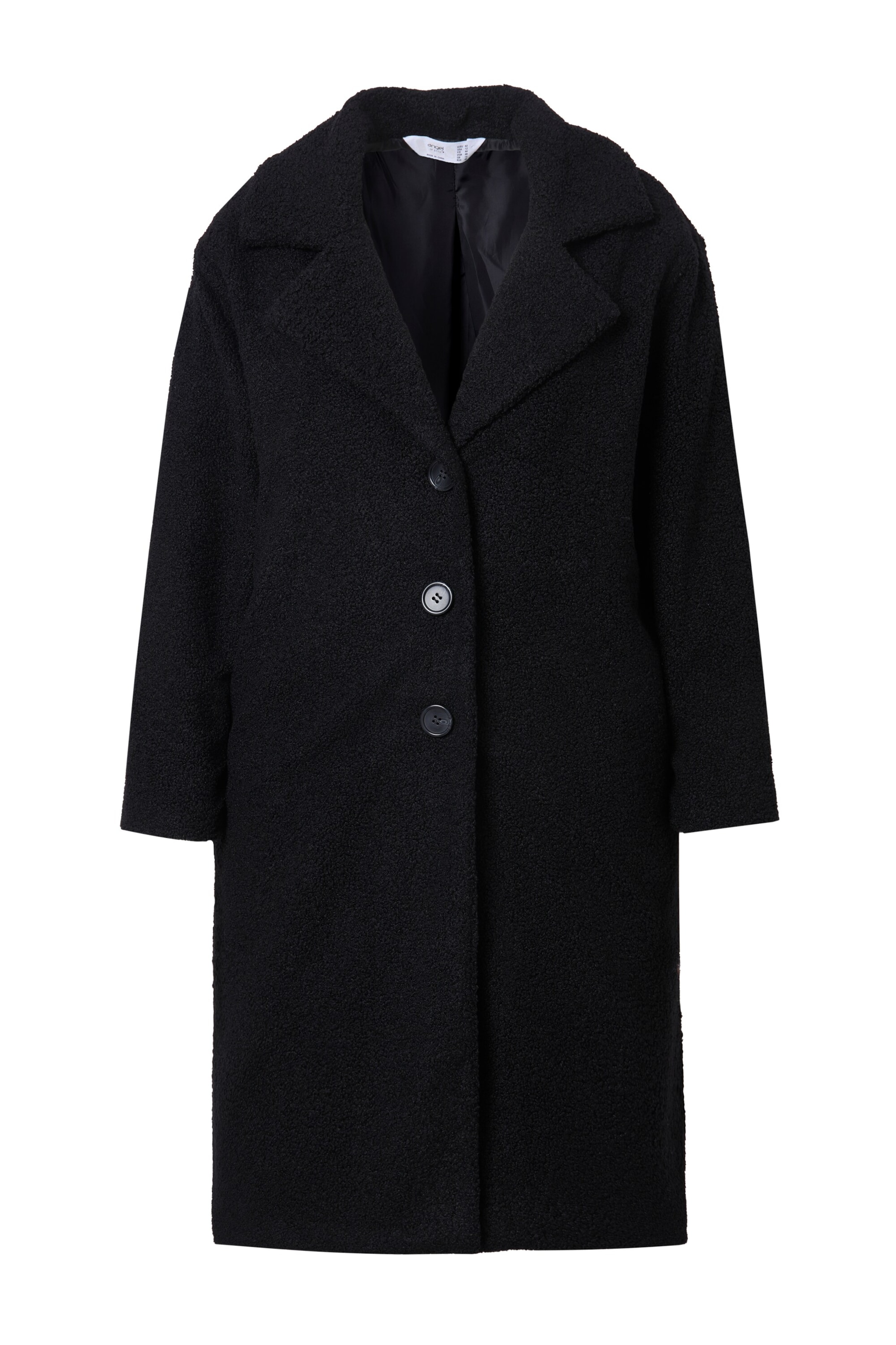 Angel of Style Wintermantel in Schwarz: Vorderseite