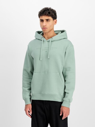 ALPHA INDUSTRIES Bluzka sportowa 'DTM' w kolorze zielony: przód