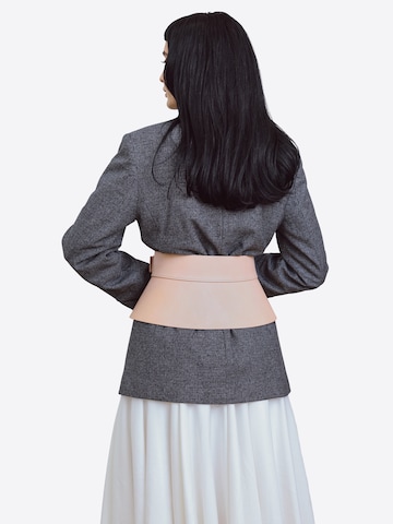 Haute Cuir Riem 'Peplum Corset Belt' in Beige