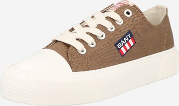 GANT Sneakers laag in Bruin: voorkant