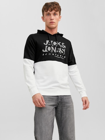 JACK & JONES Sweatshirt 'MARCO' in Zwart: voorkant