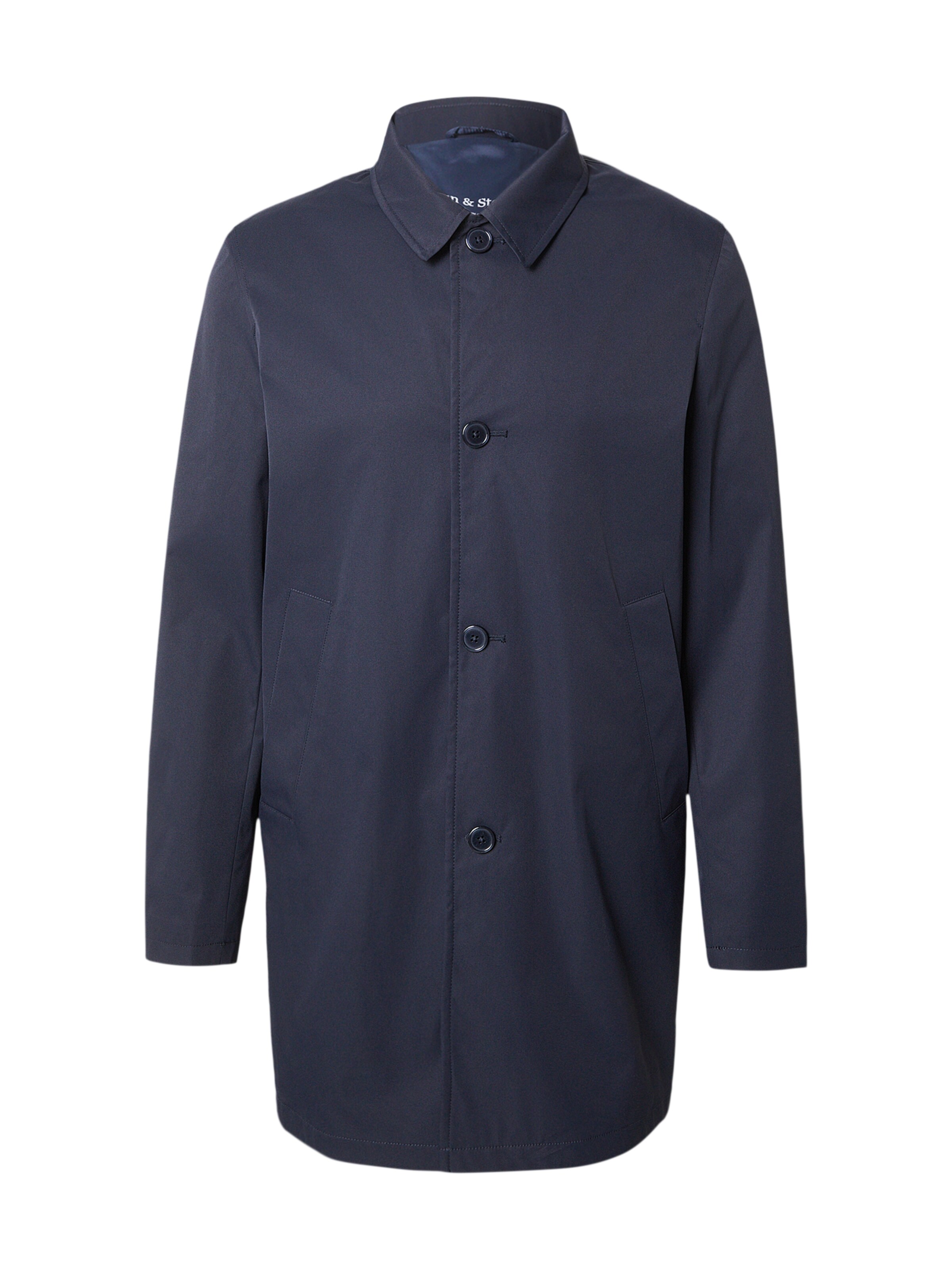 Bruun & Stengade - Sobretudo meia-estação 'Novello' em azul: frente