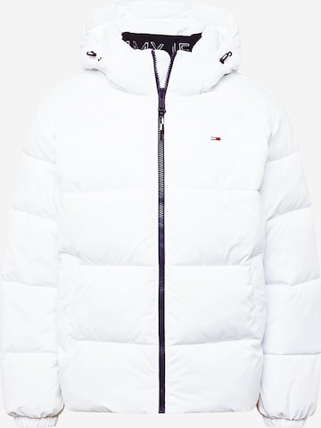 Tommy Jeans Winterjas 'ESSENTIAL' in Wit: voorkant