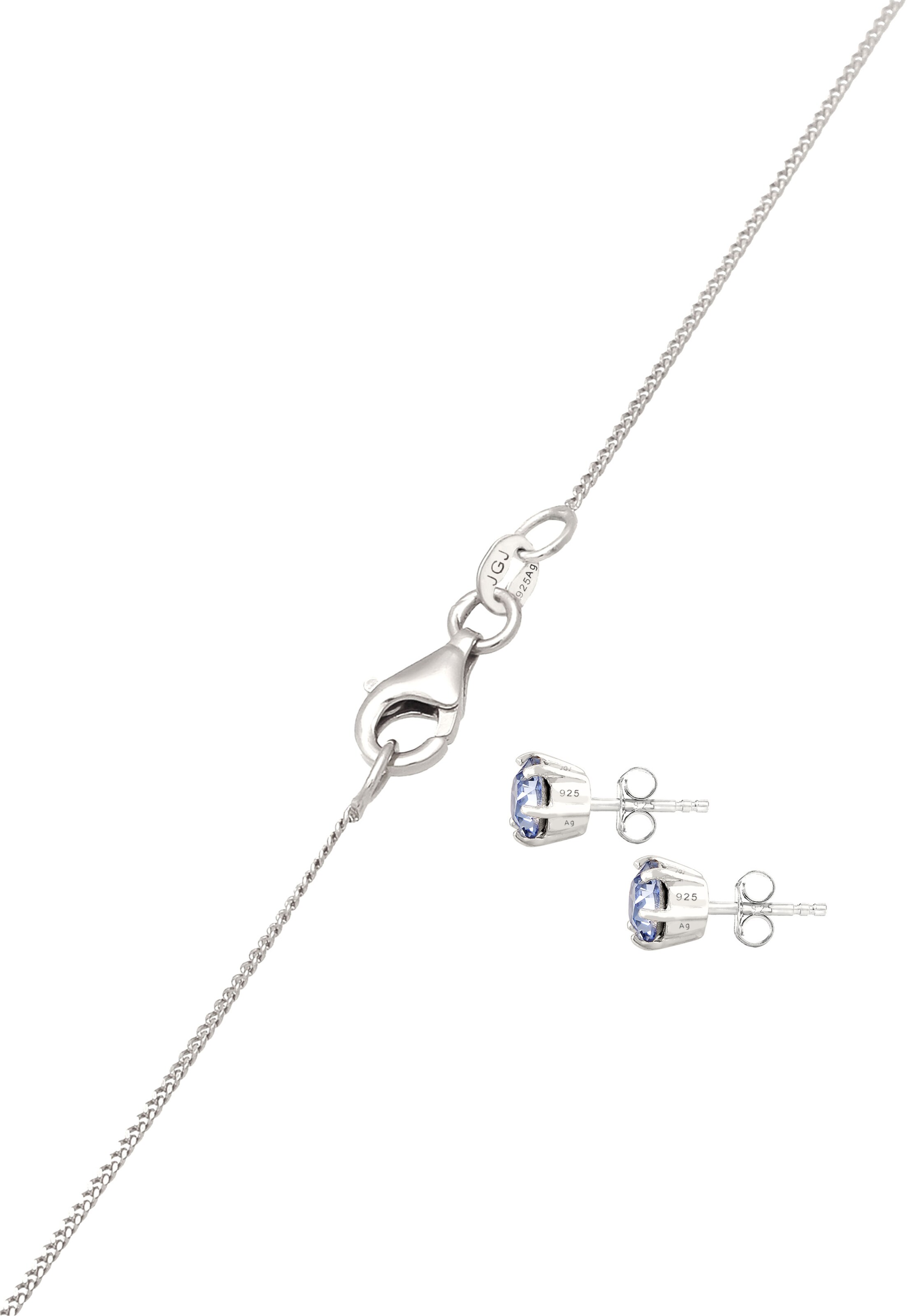 ELLI Jewelry set 'Kristall' in Silver