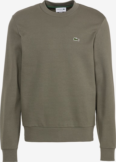 LACOSTE Sweat-shirt en vert / kaki / rouge / blanc, Vue avec produit