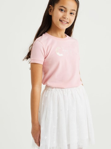 T-Shirt WE Fashion en rose