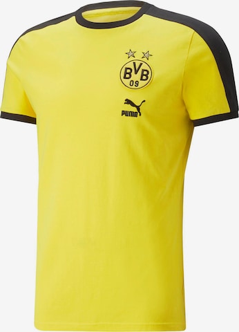 dzeltens PUMA Sportiska stila krekls 'Borussia Dortmund': no priekšpuses
