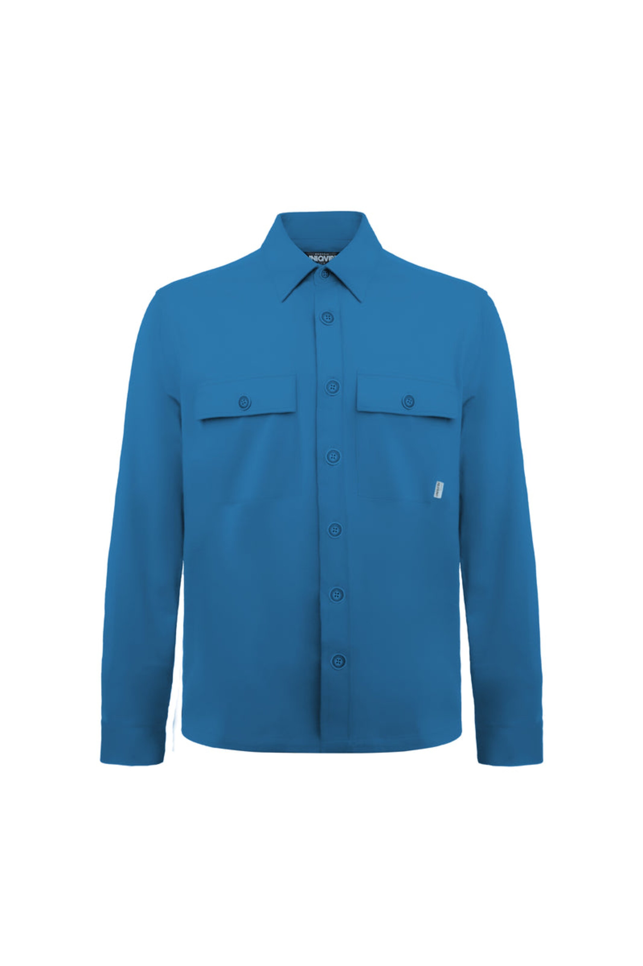 UNIQVIBE Regular fit Overhemd in Blauw: voorkant