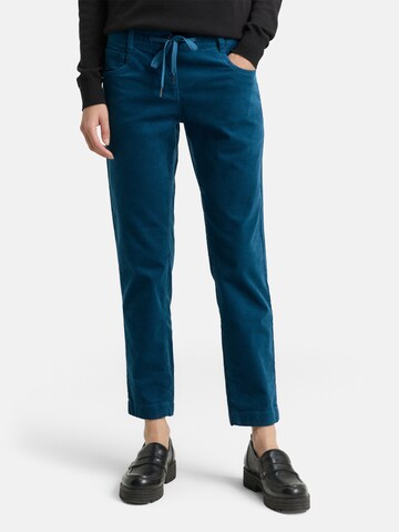 TOM TAILOR Tapered Broek in Blauw: voorkant