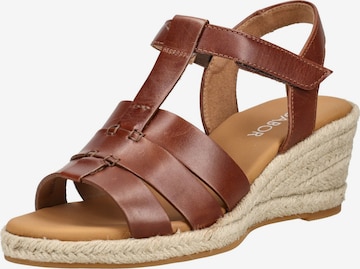 Sandales GABOR en marron : devant