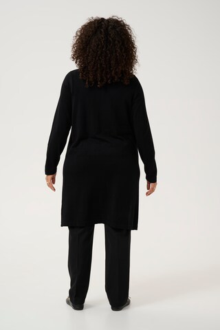 KAFFE CURVE Strickjacke 'Farsia' in Schwarz
