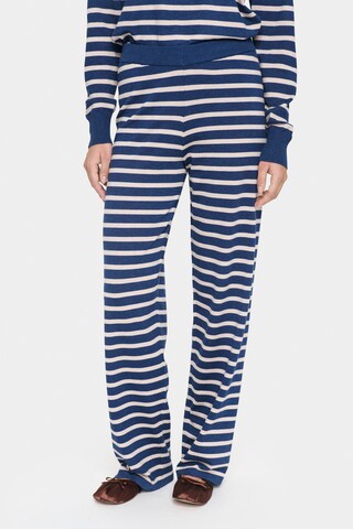 SAINT TROPEZ Regular Hose 'Mila' in Blau: Vorderseite