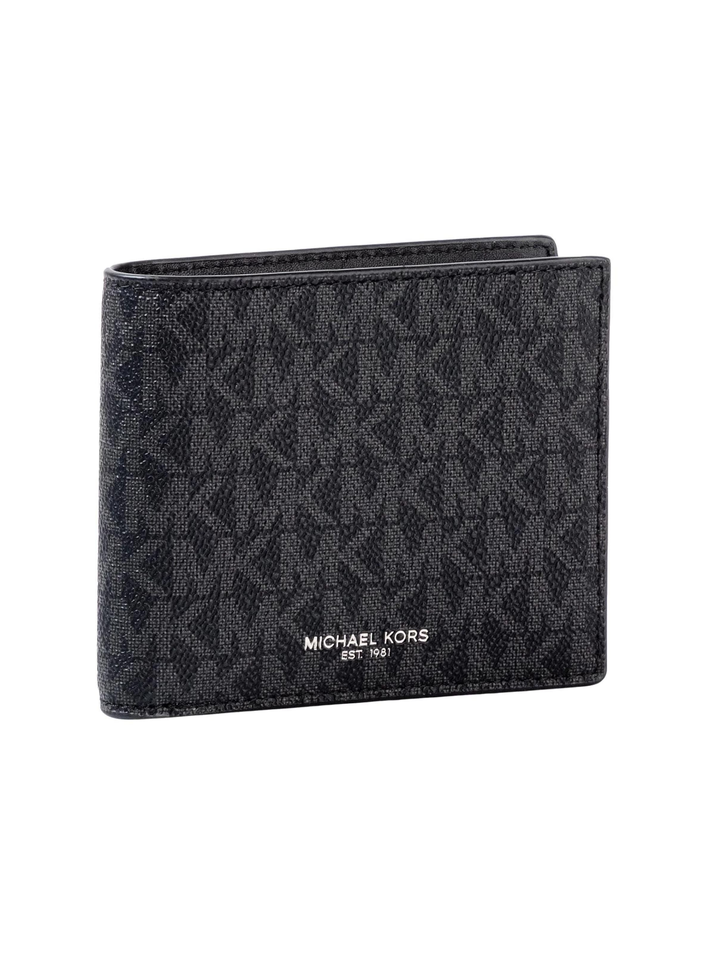 Portamonete di Michael Kors in nero: frontale