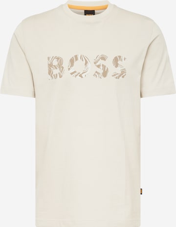 BOSS Orange T-Shirt 'Ocean' in Beige: predná strana