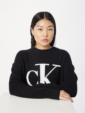 Calvin Klein Jeans Pullover in Schwarz