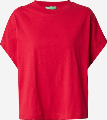 UNITED COLORS OF BENETTON Μπλουζάκι σε κόκκινο: μπροστά