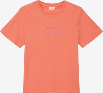 s.Oliver Shirt in Oranje: voorkant