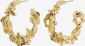 Boucles d'oreilles 'FLOW' Pilgrim en or : devant