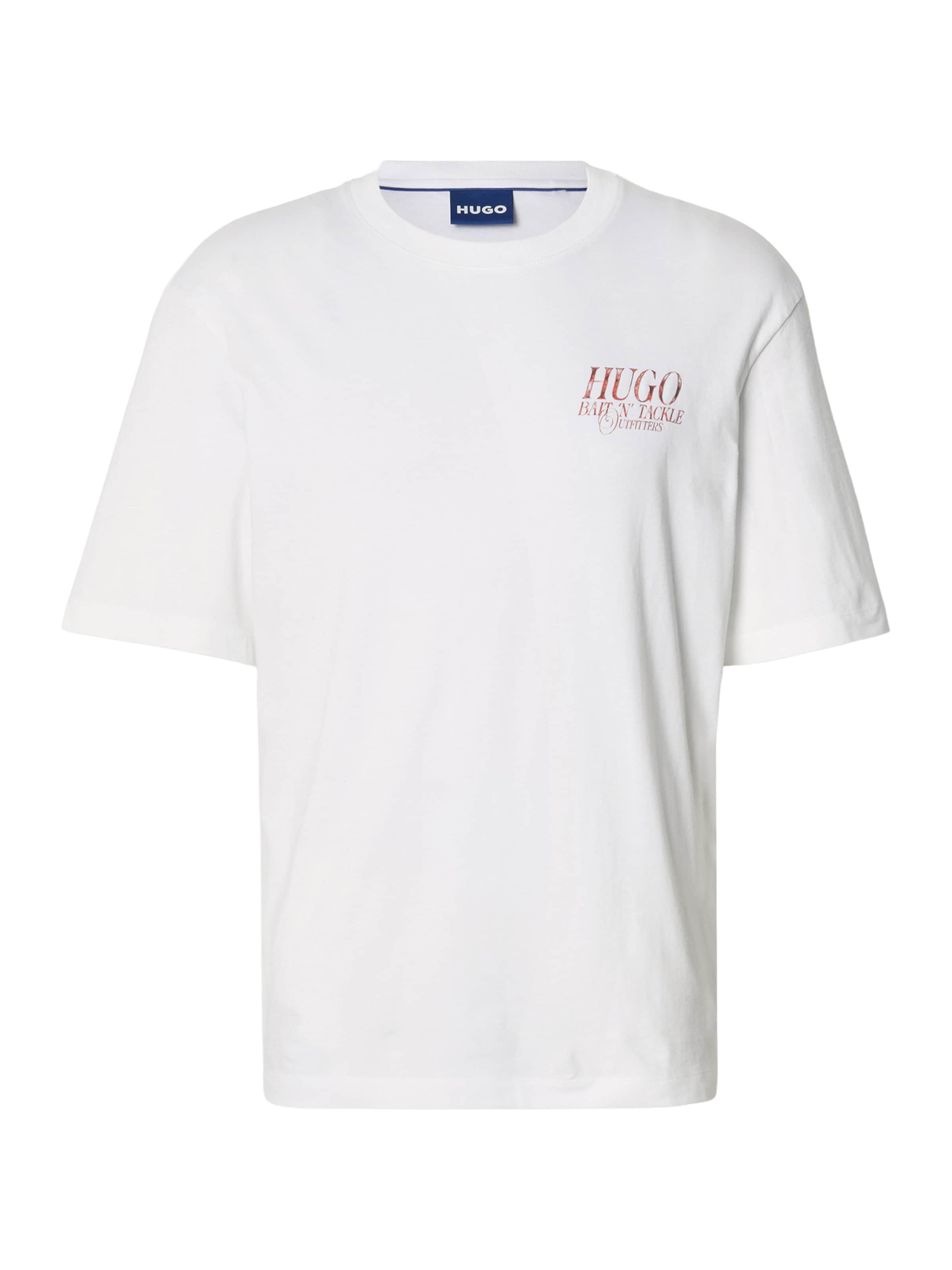 HUGO Shirt 'Nofishix' in Wit: voorkant