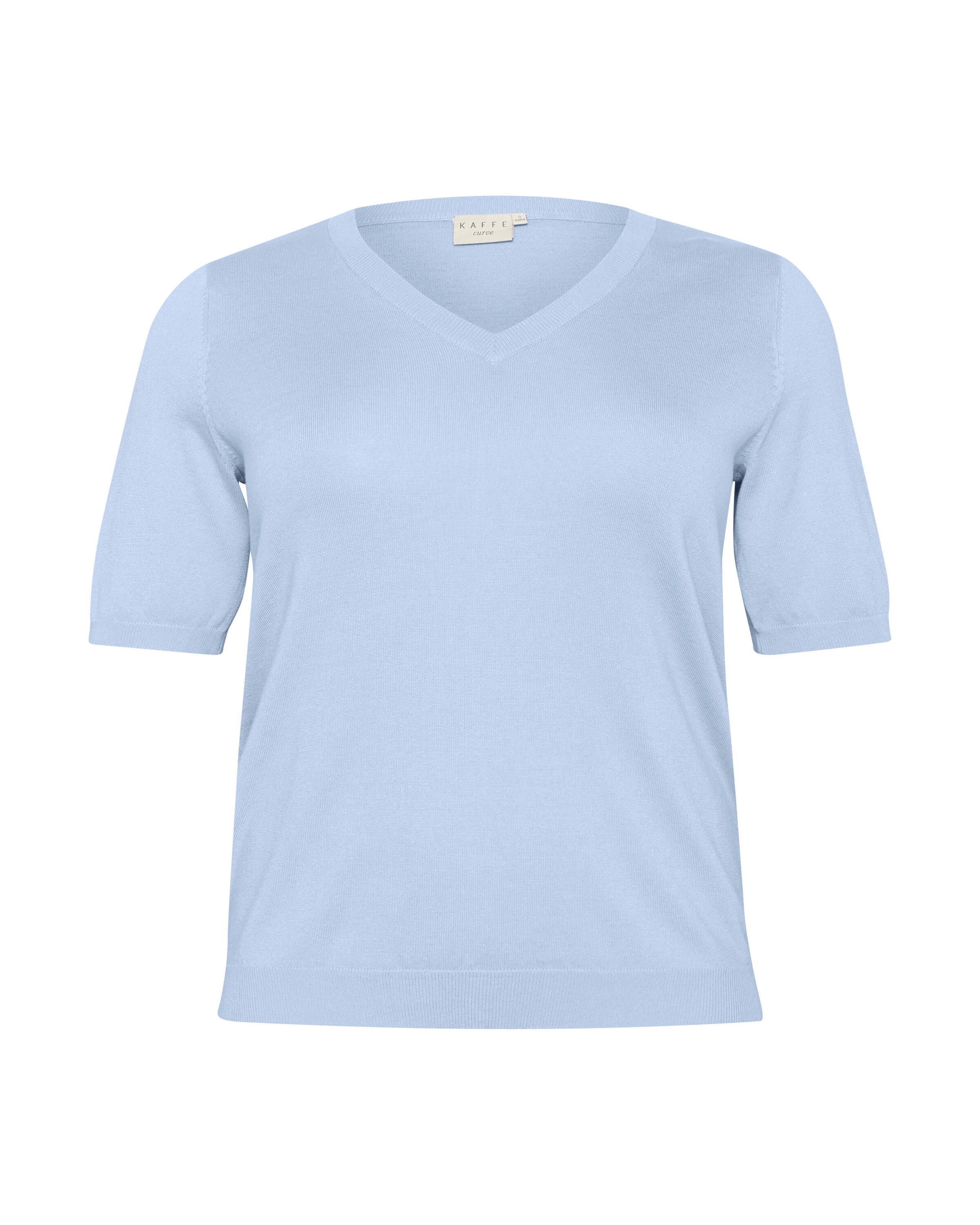 KAFFE CURVE Sveter 'Lizzy' - Modrá: predná strana