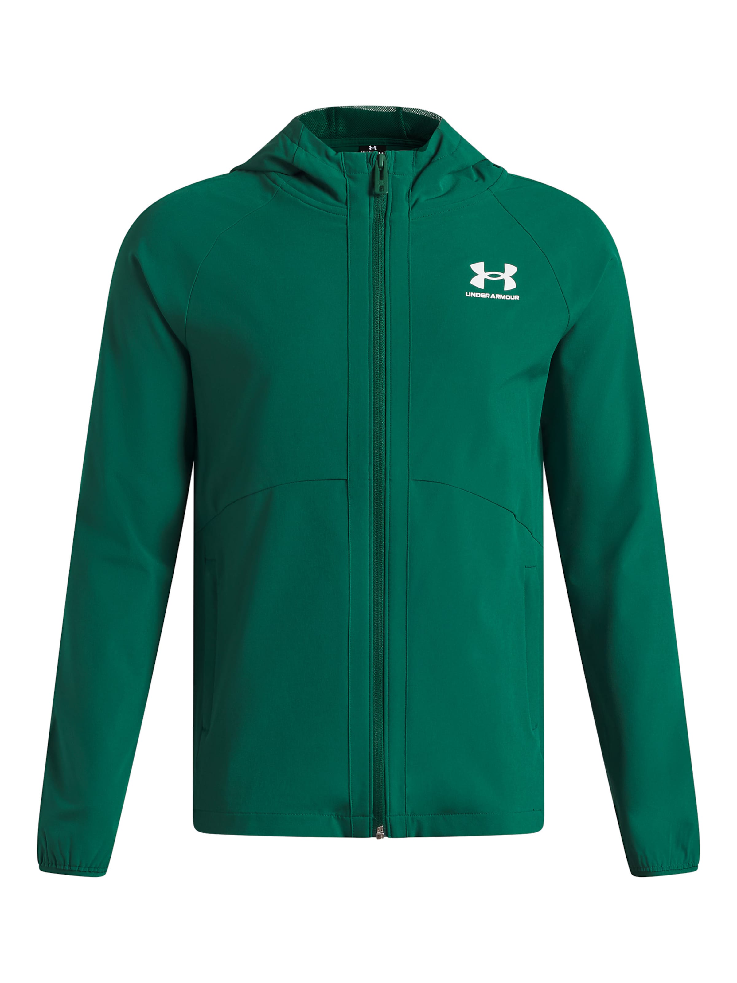 UNDER ARMOUR Weatherproof jacket 'Vibe' in Green: front