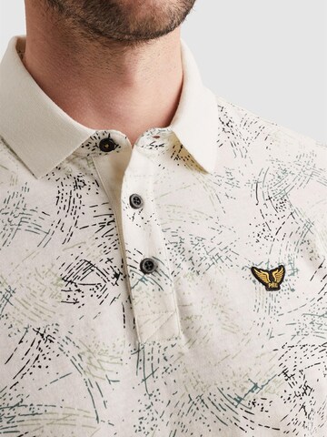 T-Shirt 'Polo shirt in jersey with allover print' PME Legend en blanc