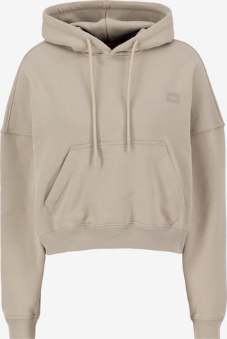 Sweat-shirt 'Essentials' ALPHA INDUSTRIES en beige : devant