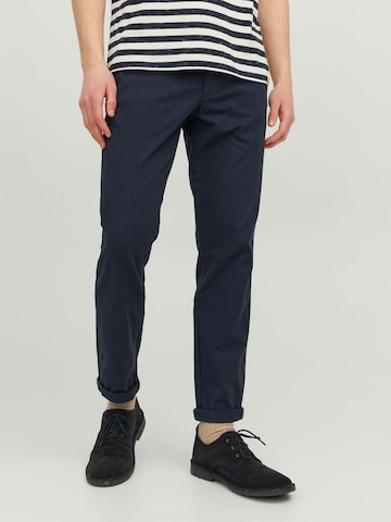 JACK & JONES Slim fit Chino Pants 'Marco' in Blue: front