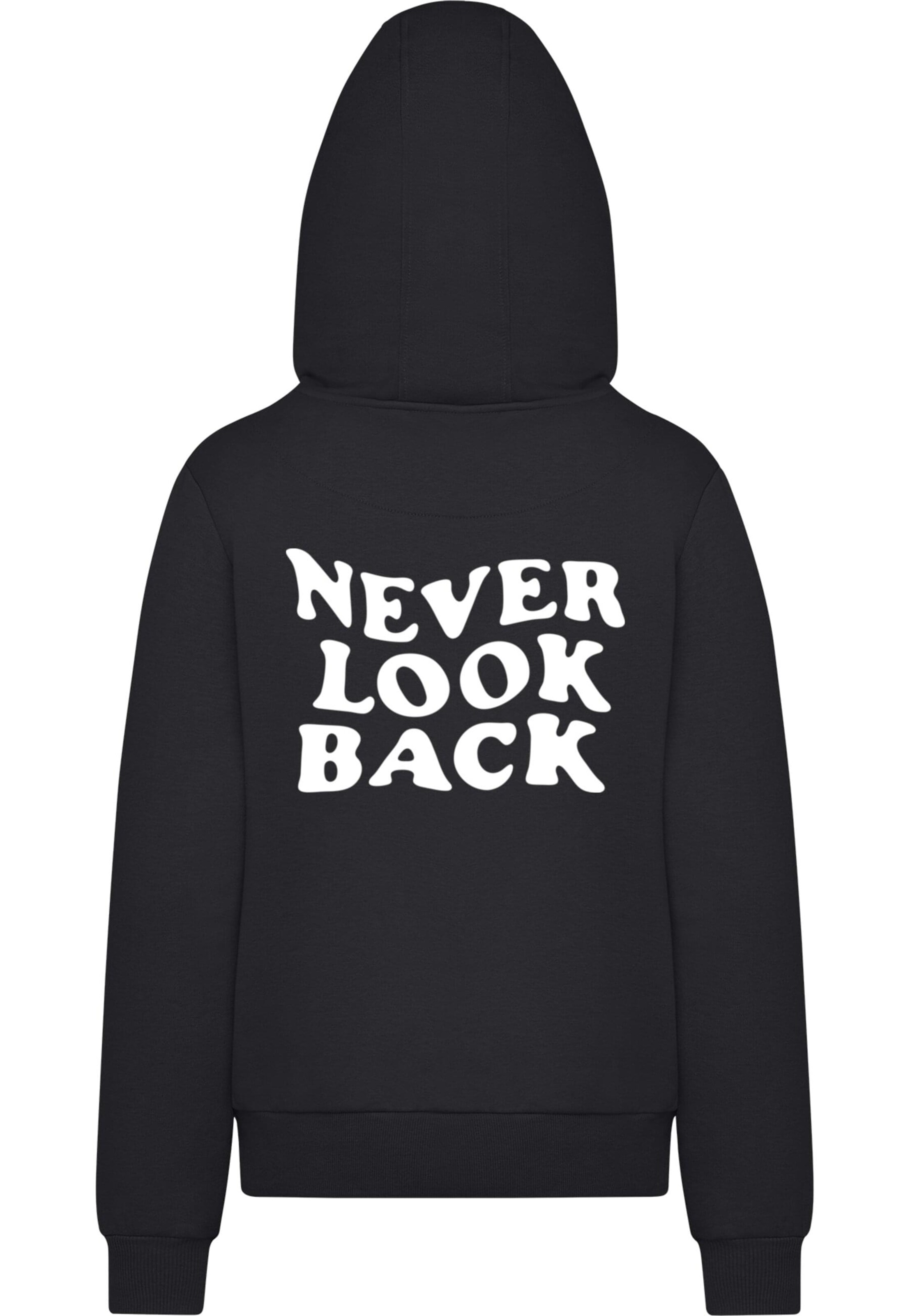 Miss Tee Dressipluus 'Never Look Back', värv must