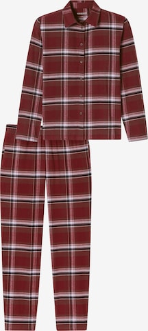 SCHIESSER - Pijama ' Selected Premium Warming ' en rojo: frente