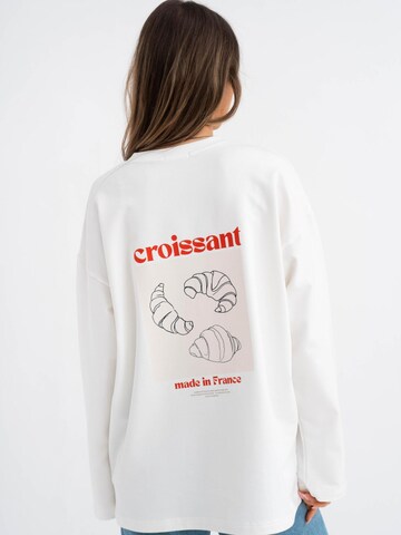 Maglietta 'Croissant' di MIRONS in bianco