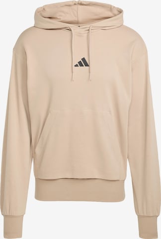Felpa sportiva 'Essentials Feelcozy' di ADIDAS SPORTSWEAR in marrone: frontale