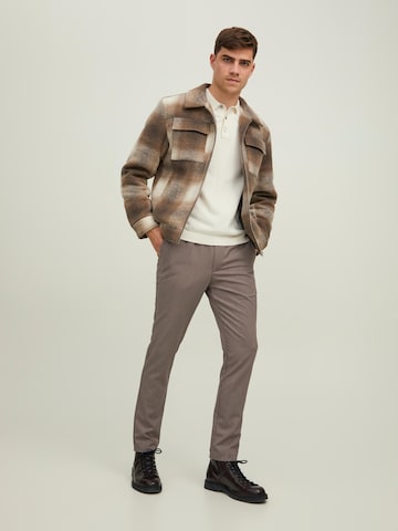 JACK & JONES Regular Trousers 'WILL XAVIER' in Grey