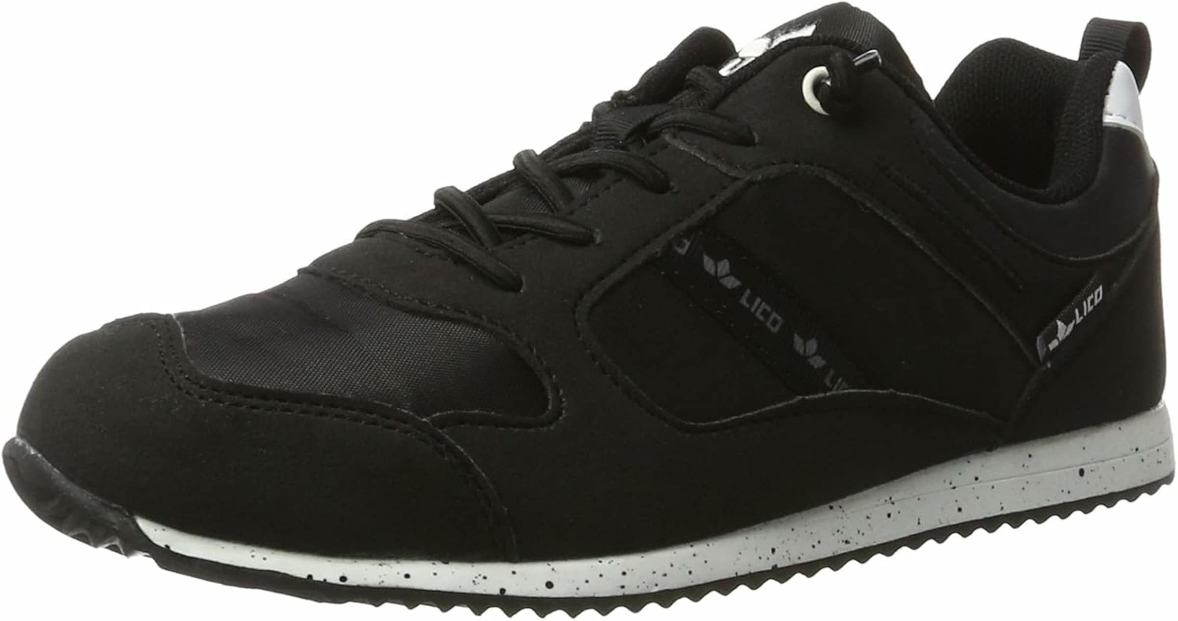 LICO Trainers in Black: front