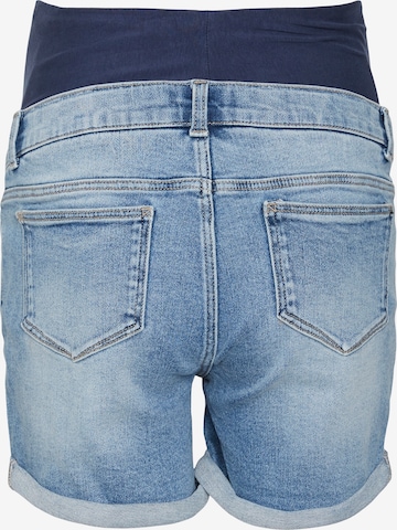 MAMALICIOUS Slimfit Shorts 'Malaga' in Blau
