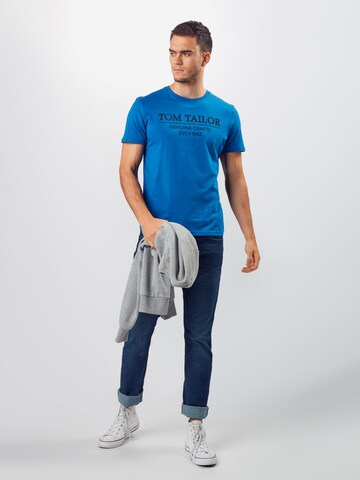 TOM TAILOR Regular Fit Bluser & t-shirts i blå